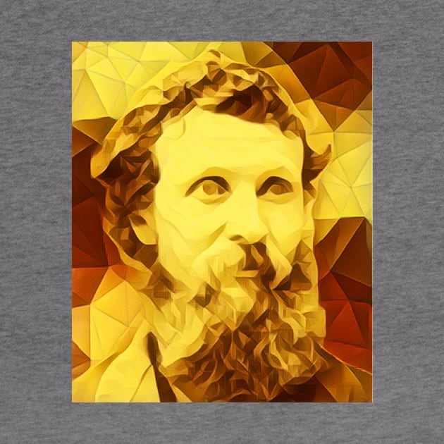 John Muir Golden Portrait | John Muir Artwork 11 by JustLit